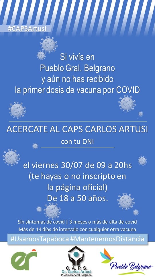 Vacunación Covid Pueblo General Belgrano