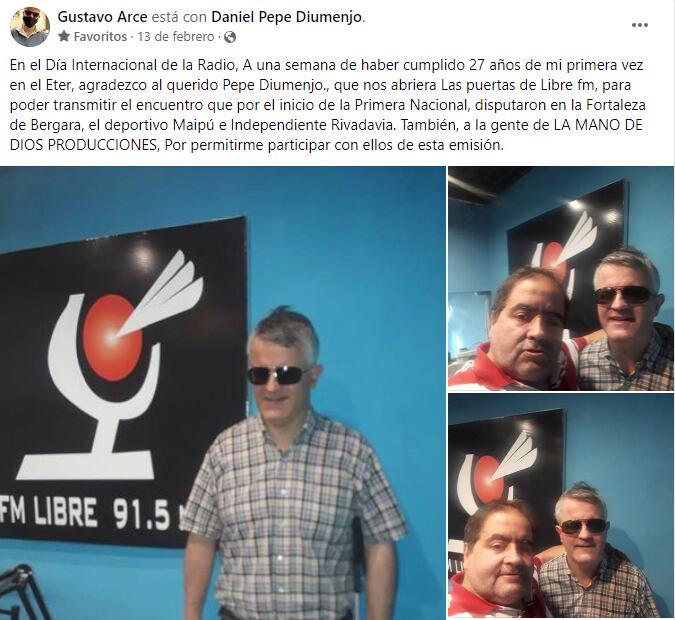 Gustavo Arce en FM Libre.