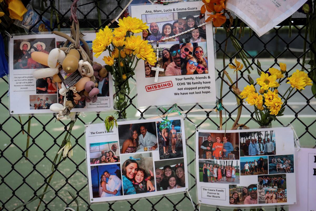 Derrumbe en Miami: encontraron restos de otras 10 personas y el total de muertos ya está en 54