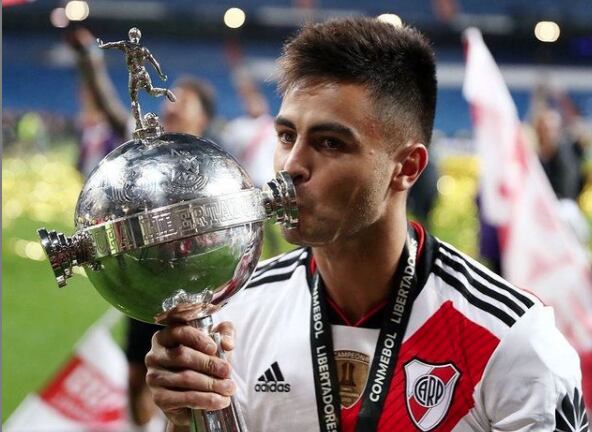 Pity Martínez con la Copa