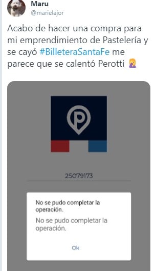 Se cayó Billetera Santa Fe y no faltaron los memes