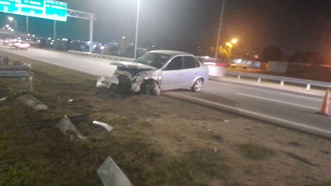 Siniestro en el kilómetro 4,5 de avenida Circunvalación.