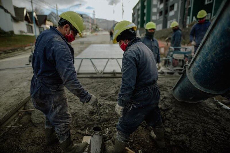 Finalizaron los trabajos de hormigonado en la calle Formosa