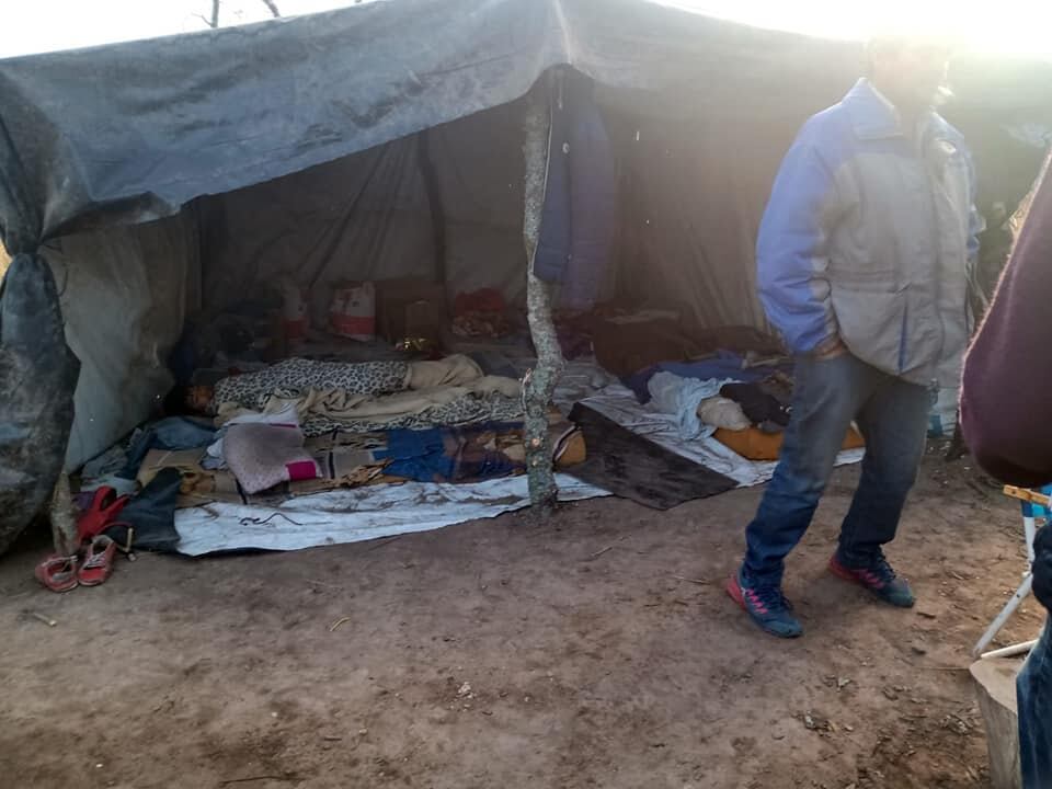 Rescataron a trabajadores chaqueños trabajando en condiciones precarias.