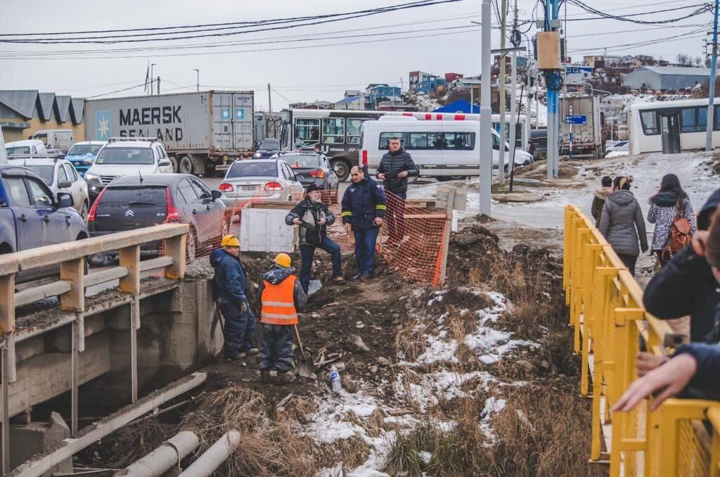 Avanza la obra del nuevo puente sobre Arroyo Grande