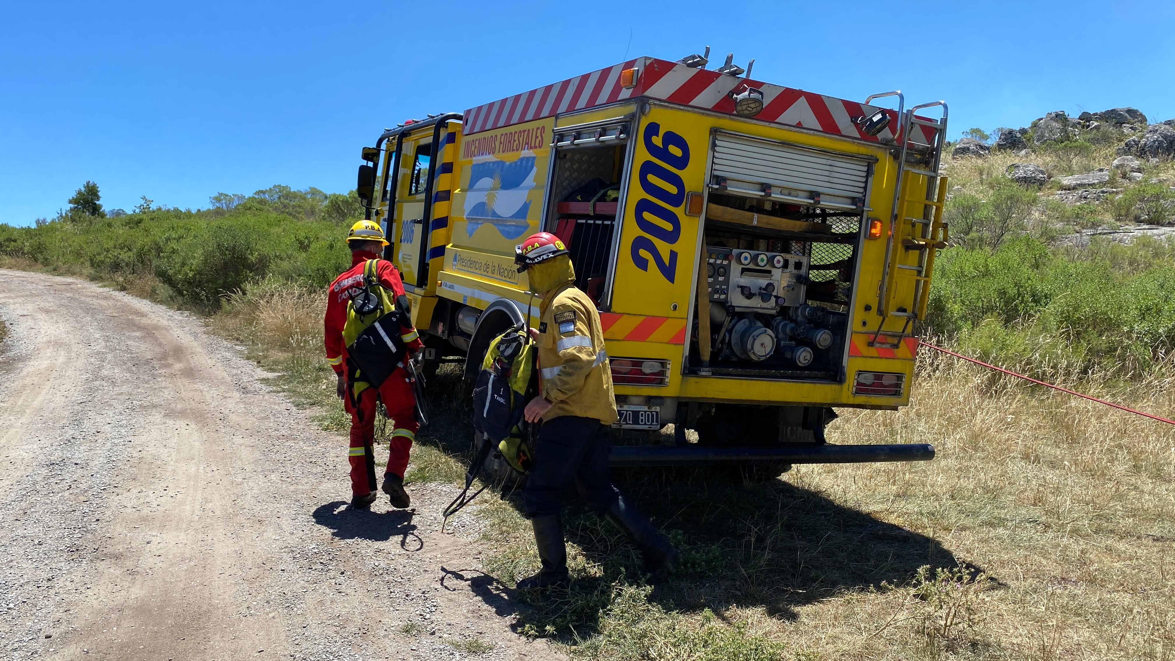 Así fue el operativo para sofocar el fuego en Tandil