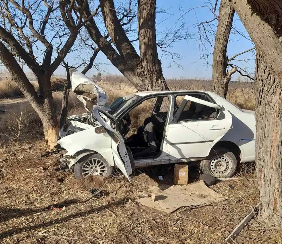 Así quedó el Fiat Siena que conducía Natalia Gaita.  