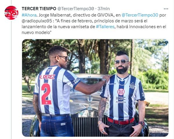 Talleres y Givova, una sociedad que sigue dando dividendos.