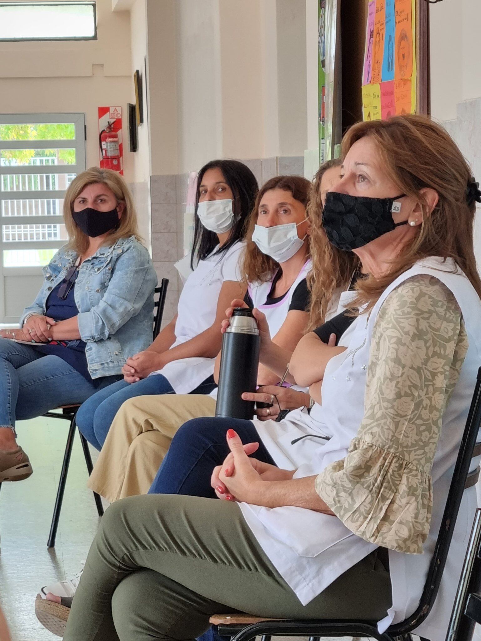 Se realizó una jornada de capacitación para docentes en la Escuela Primaria Falucho de Soldini