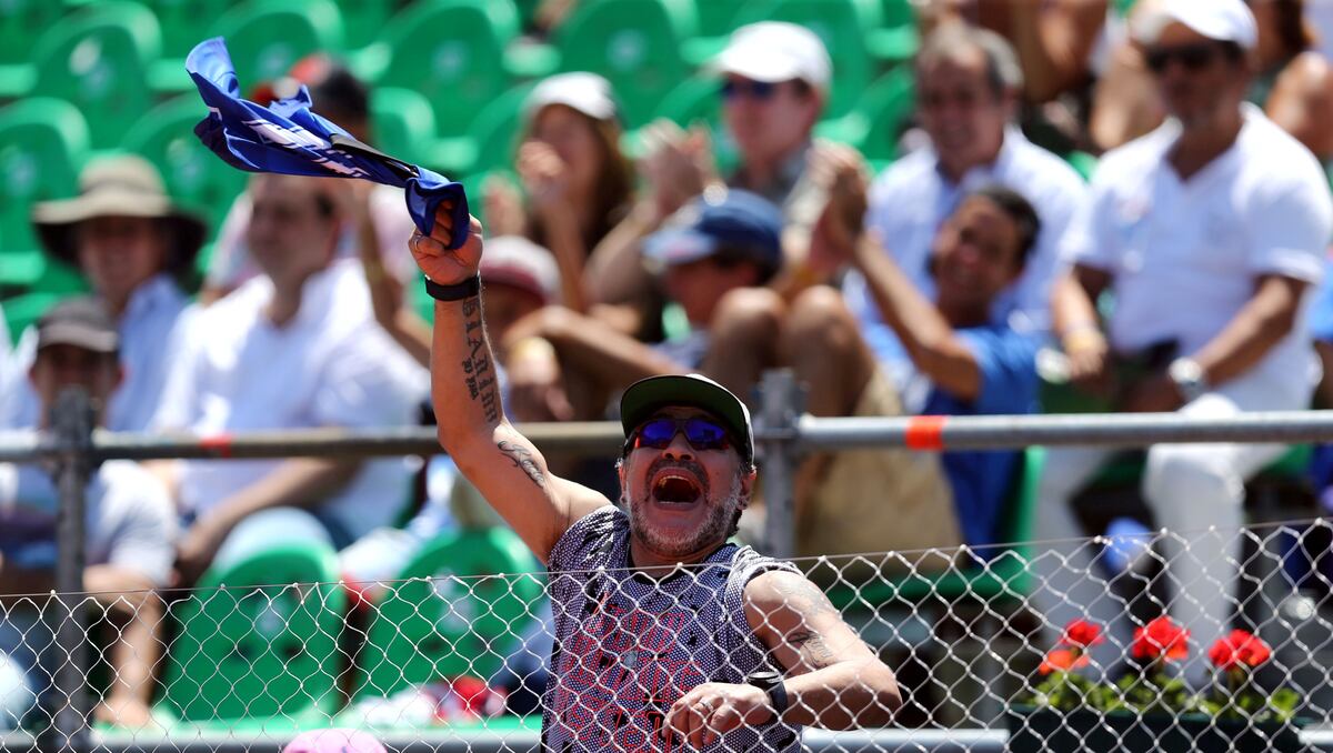 Peque Schwartzman mostró un audio inédito que le mandó Diego Maradona