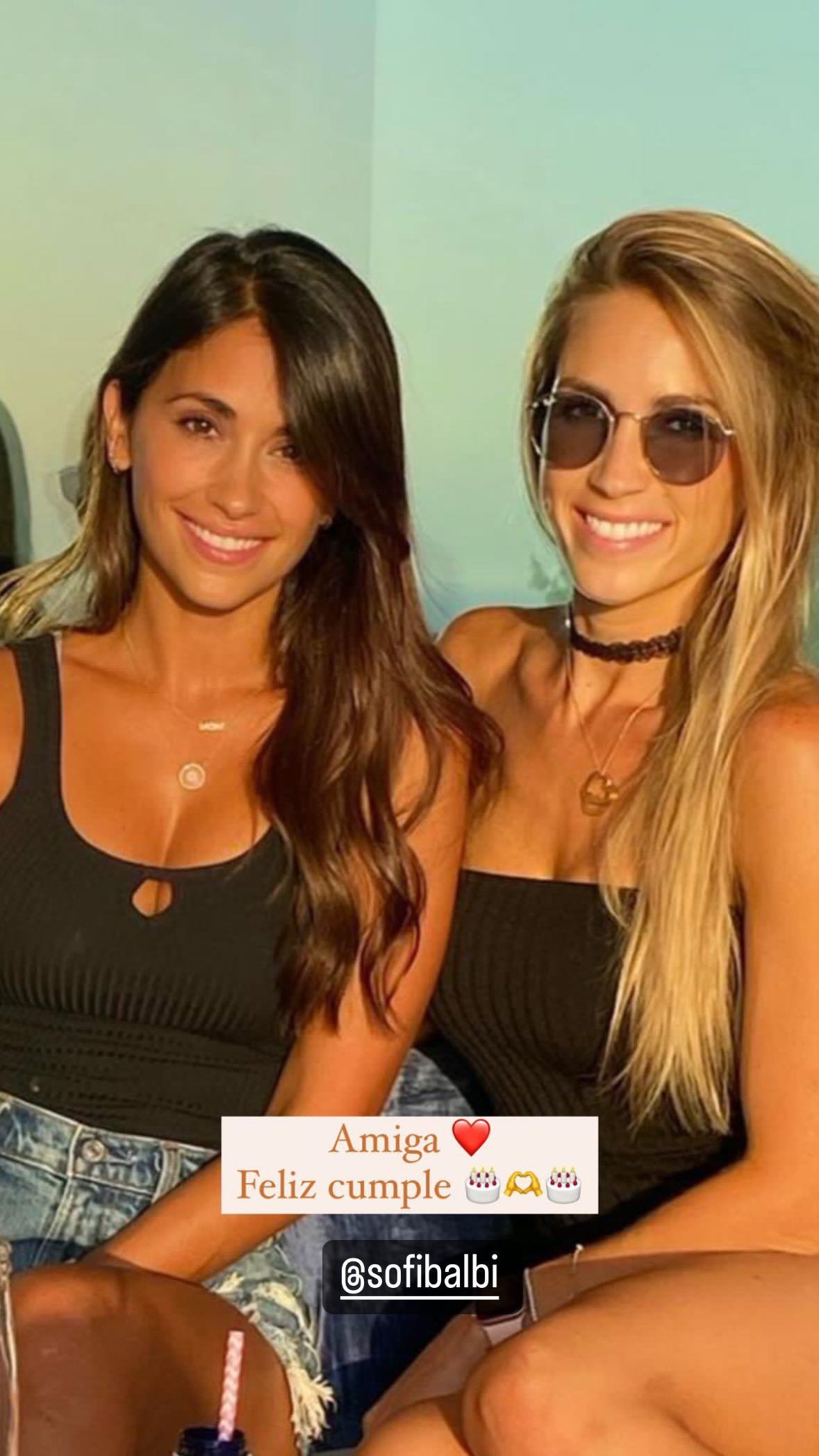 Antonela Roccuzzo saludó a Sofía Balbi por su cumpleaños.