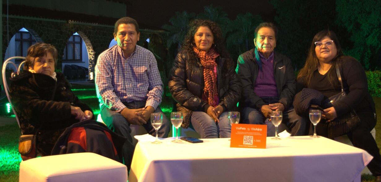 Delia Vargas, su hermano Willy y el quiosquero Ale Canchi, habituales protagonistas de la cámara matutina desde Jujuy en el programa de Sergio Lapegüe, estuvieron invitados al evento de Vía Jujuy.