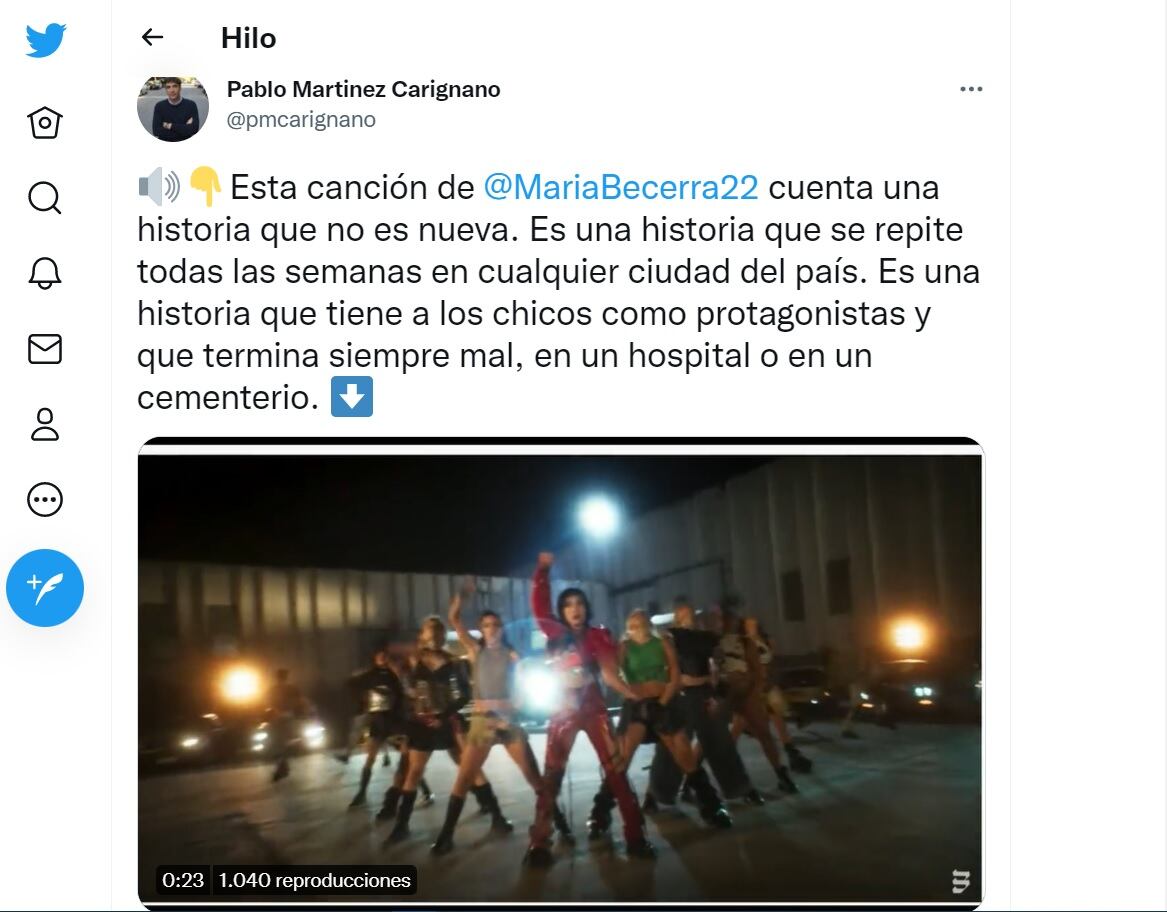 Críticas a María Becerra por su último tema.