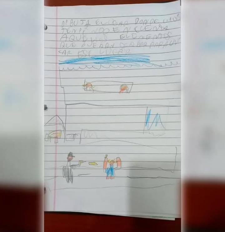 Captura del dibujo de Thiago