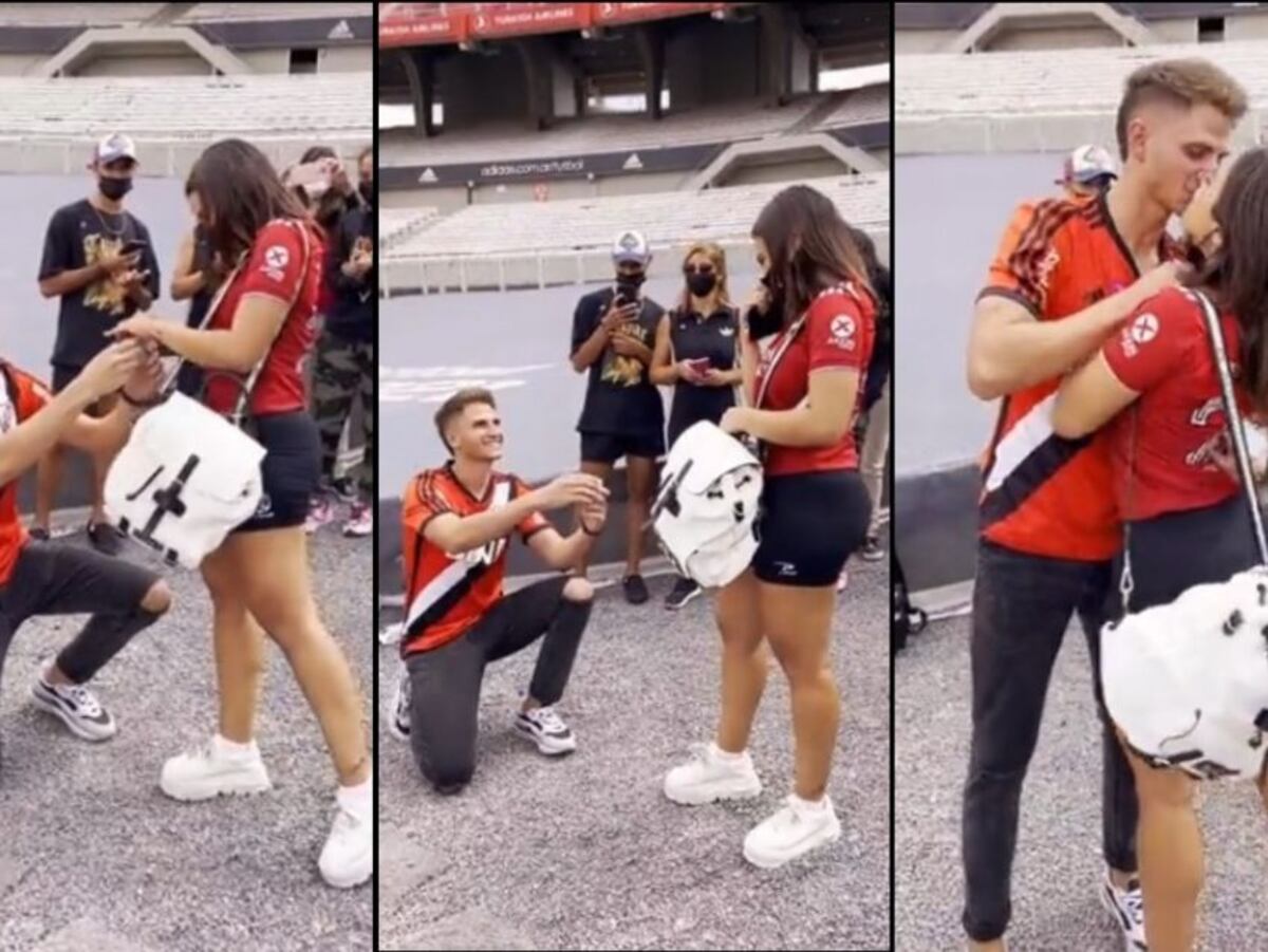 La romántica propuesta de casamiento a una influencer sanjuanina en el Monumental