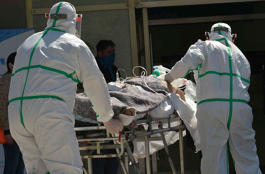 Pacientes con COVID-19 (Foto: Orlando Pelichotti/ Los Andes)