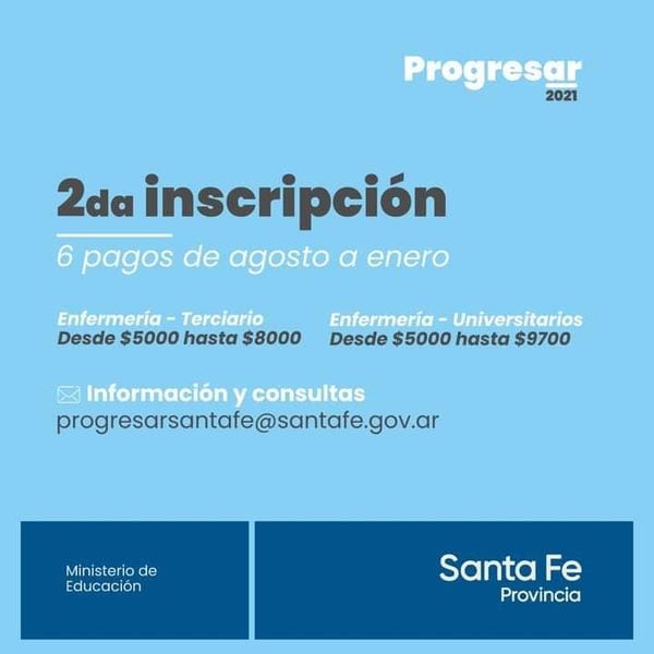 Pujato: abierta la inscripción para las becas Progresar (Facebook Comuna de Pujato)