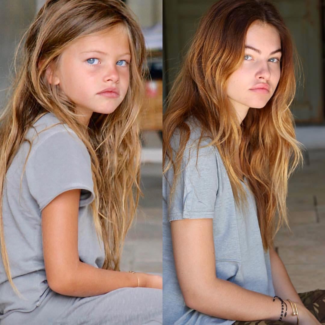 Thylane Blondeau antes y ahora.