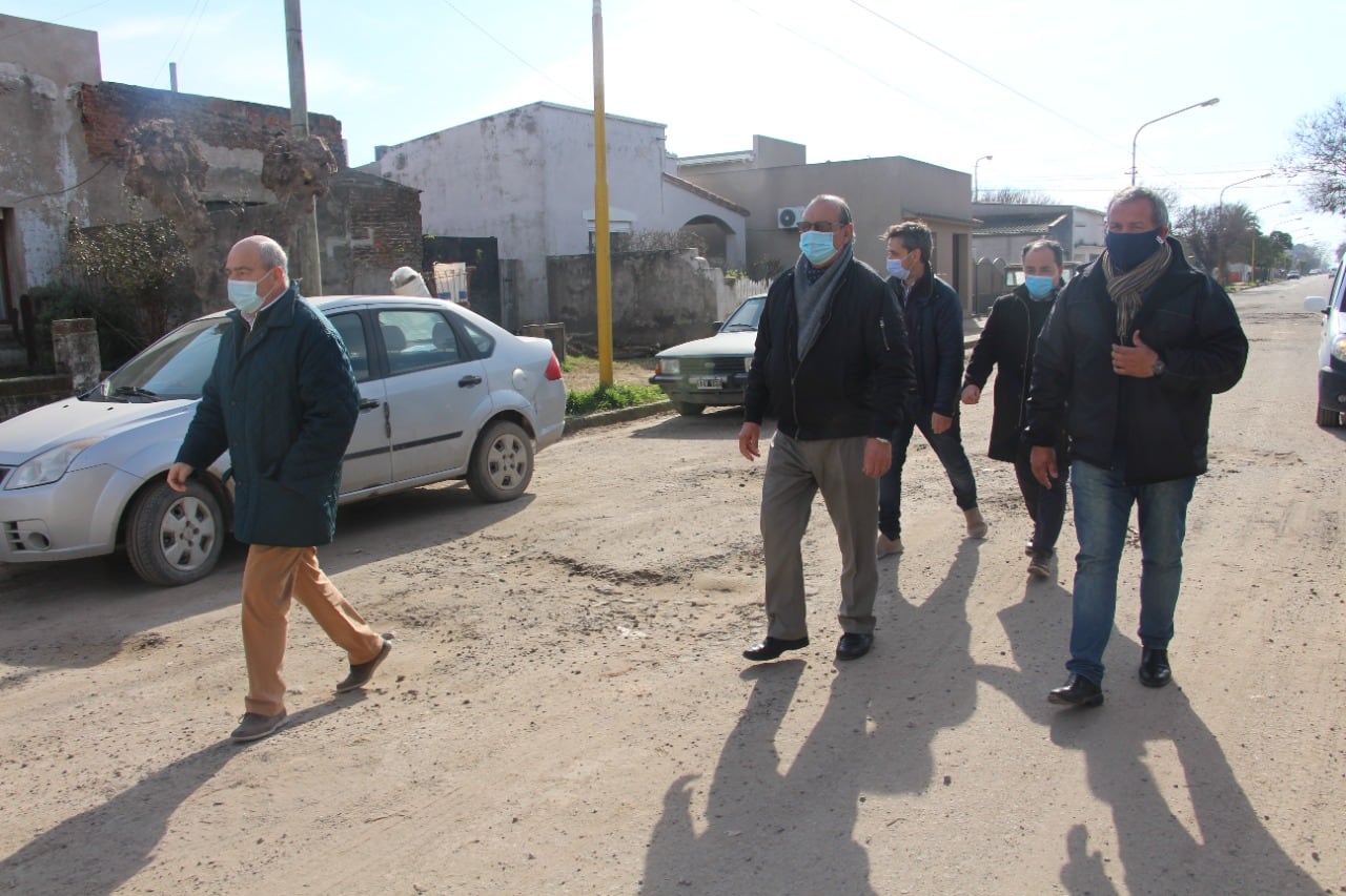 Sánchez en Orense: recorrió distintas obras y anunció la repavimentación de la Av. Rivadavia