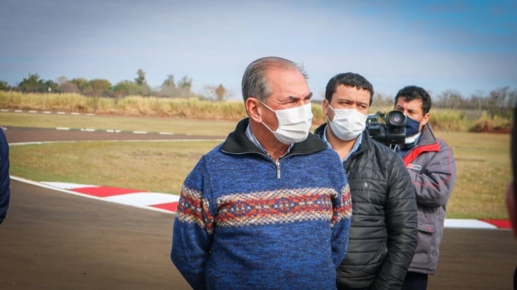 El intendente Stelatto recorrió las obras del Autódromo Rosamonte.