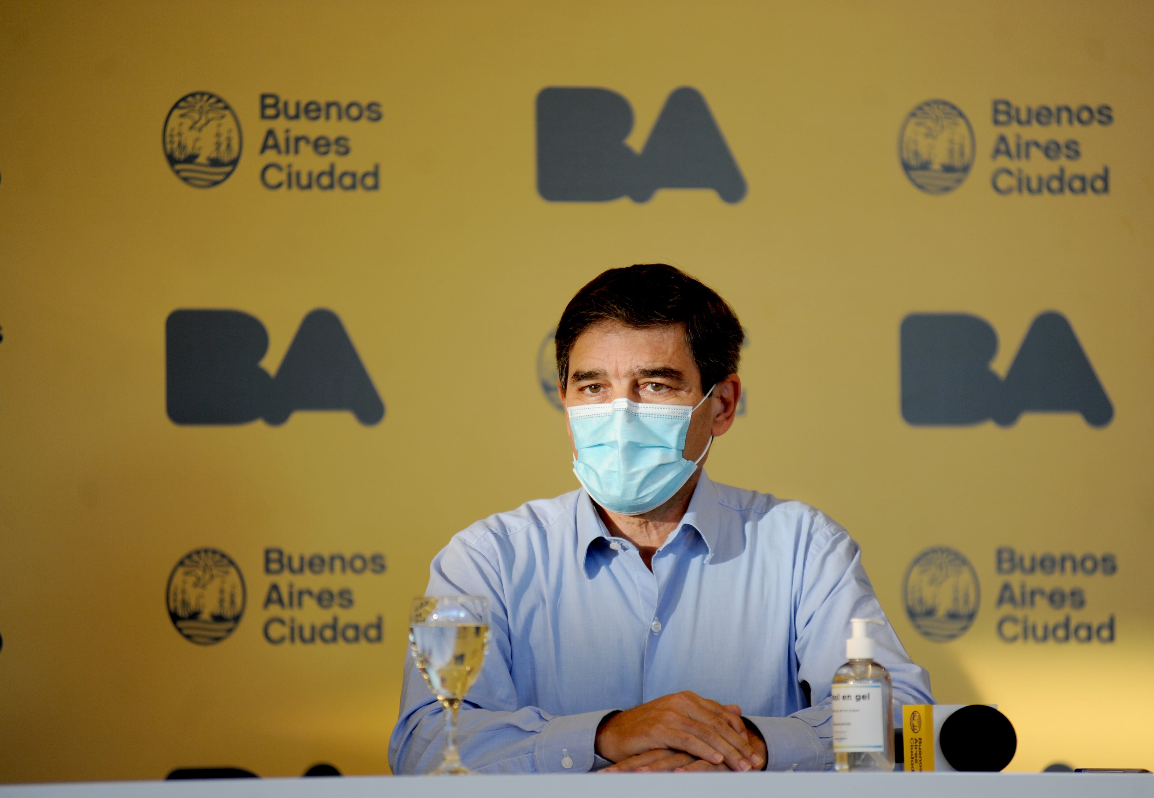 
Fernan Quiros
Conferencia de prensa del gobierno de la ciudad. Foto Federico Lopez Claro