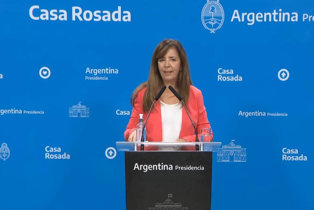 Gabriela Cerruti continuará con sus tareas como portavoz Presidencial de manera virtual.