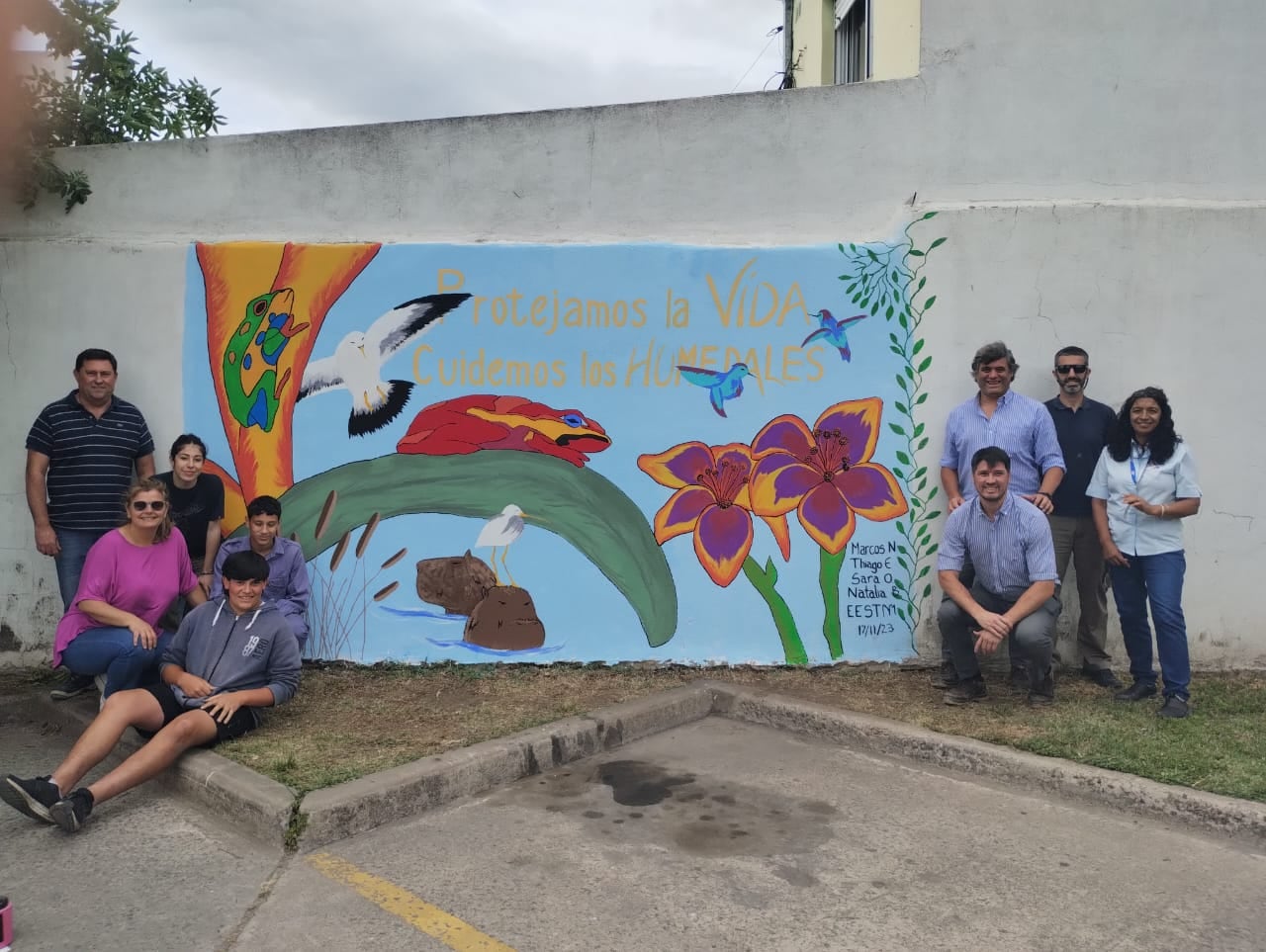 Eco Mural 2023: la escuela ganadora concluyó el trabajo