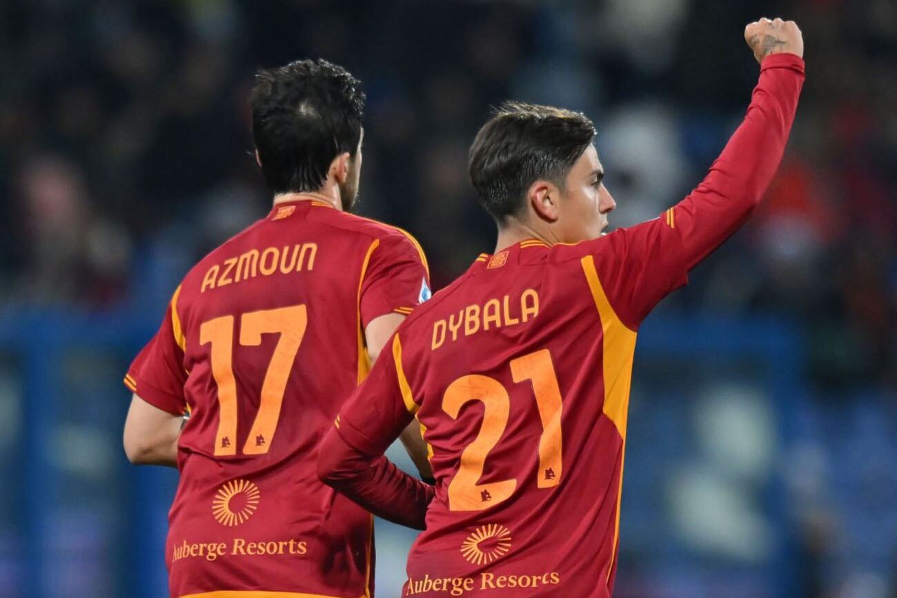 Paulo Dybala marcó en la victoria de la Roma por 2-1 ante Sassuolo en la fecha 14 de la Serie A. (Gentileza / Soy Calcio)