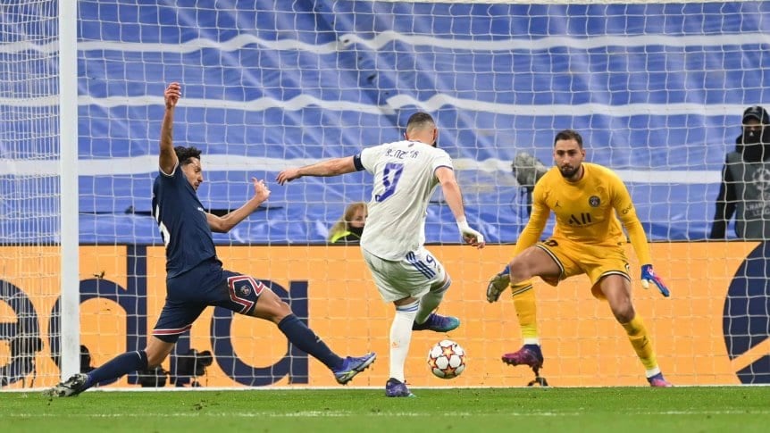 El arquero italiano no resolvió bien ante la presión y fue el principal culpable de que el Merengue establezca el primer gol de la épica remontada./ Gentileza