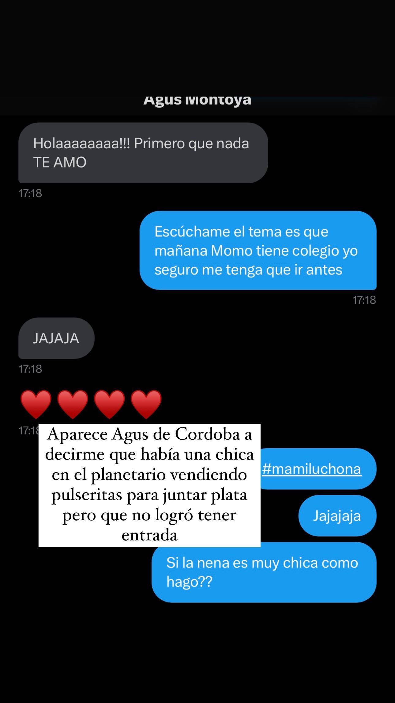 Jimena Barón se puso la diez e invitó a una swiftie sin entradas al recital de Taylor.