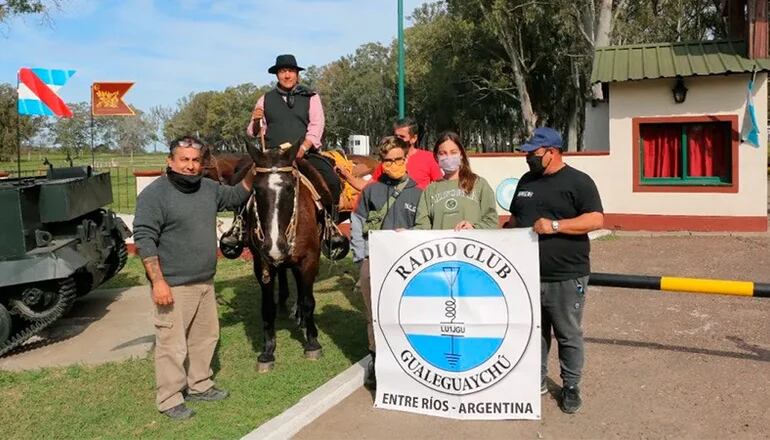 El VGM Carlos Montiel es recibido en Gualeguaychú, Entre Ríos.