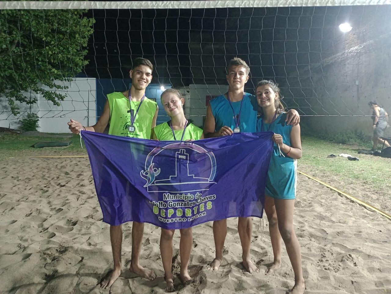 Gonzales Chaves: concluyó el torneo de Beach Voley Mixto