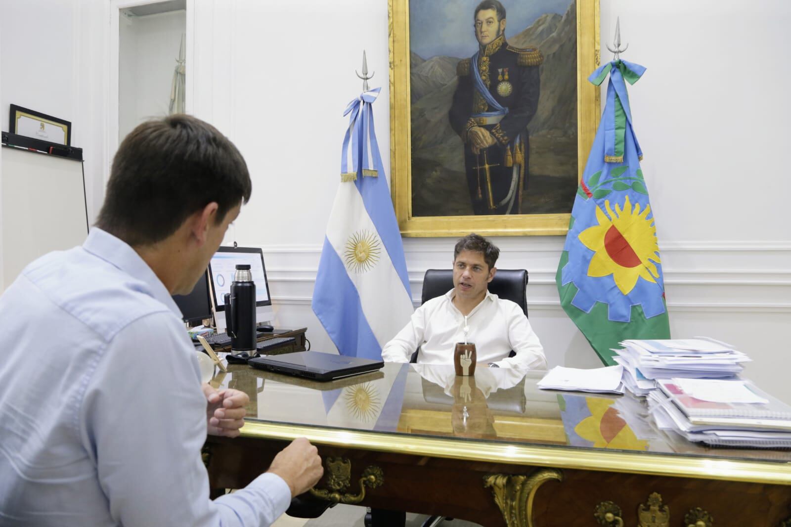 Así fue el encuentro entre Rogelio Iparraguirre y Axel Kicillof