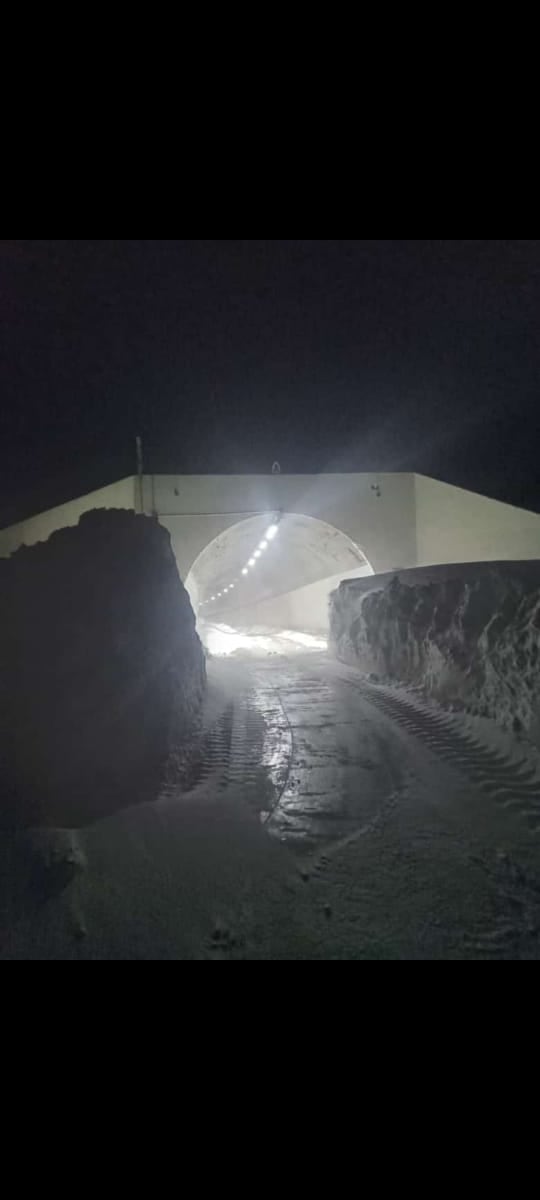 Gran cantidad de nieve acumulada en Alta Montaña.