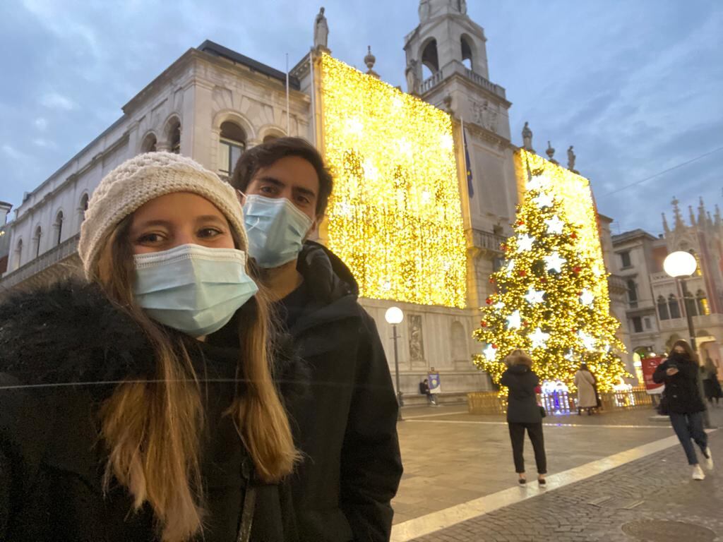 Agustín y Virginia en Italia. 