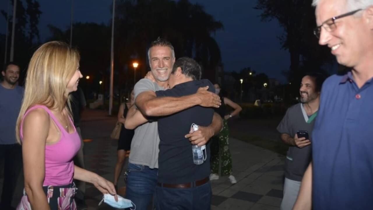 Gabriel Batistuta, Facundo Manes y Carolina Losada