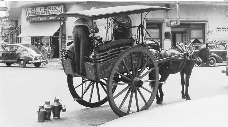 Viejo carro lechero (foto: Facebook/ loco recuerdos)