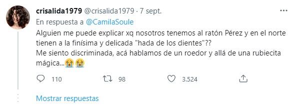 Debate sobre el Ratón Pérez en Twitter.