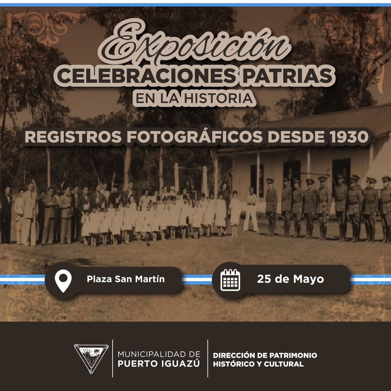 Habrá exposición de fotografías el próximo 25 de Mayo.