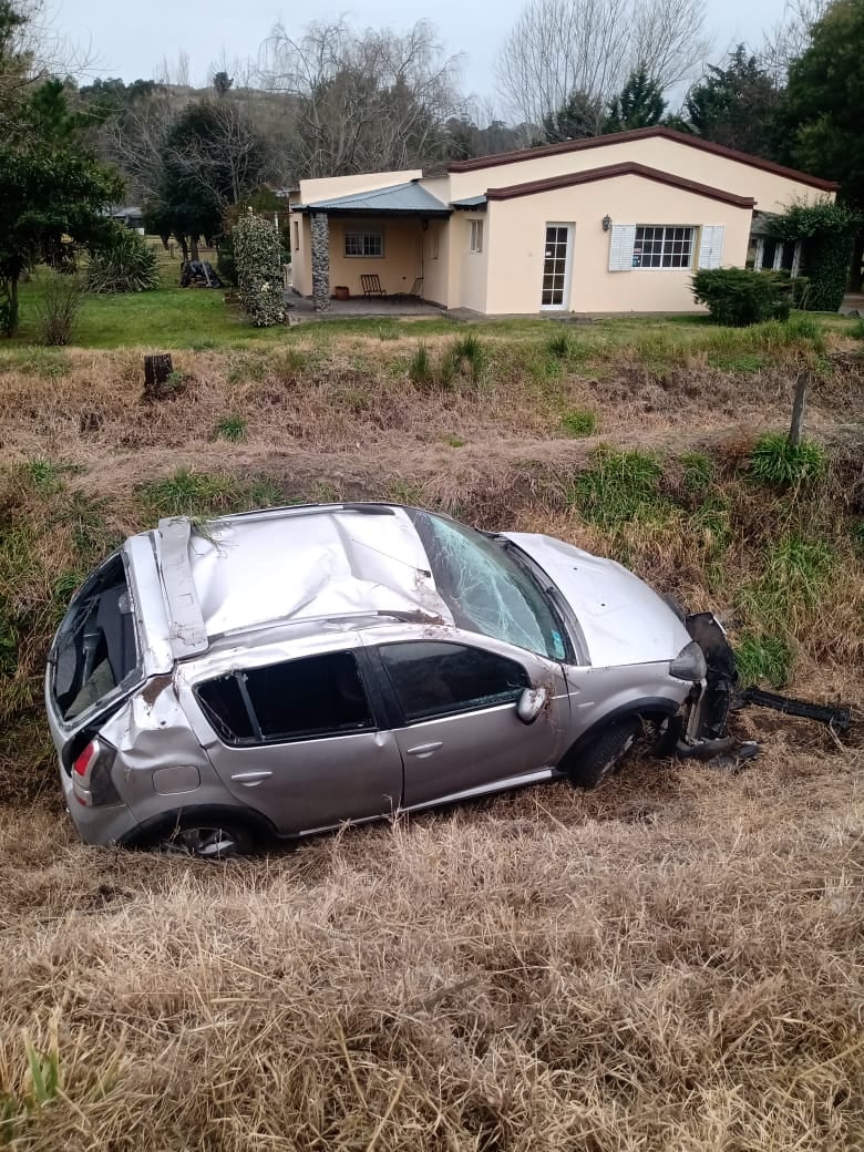 Así fue el vuelco en Tandil