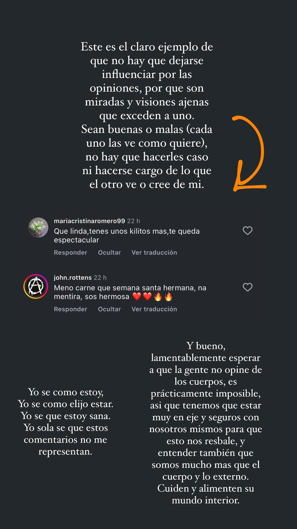 Cande Tinelli y su reflexión sobre los comentarios sobre su aspecto físico