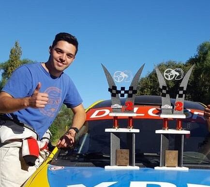 Benja Riba navegante de rally Arroyito