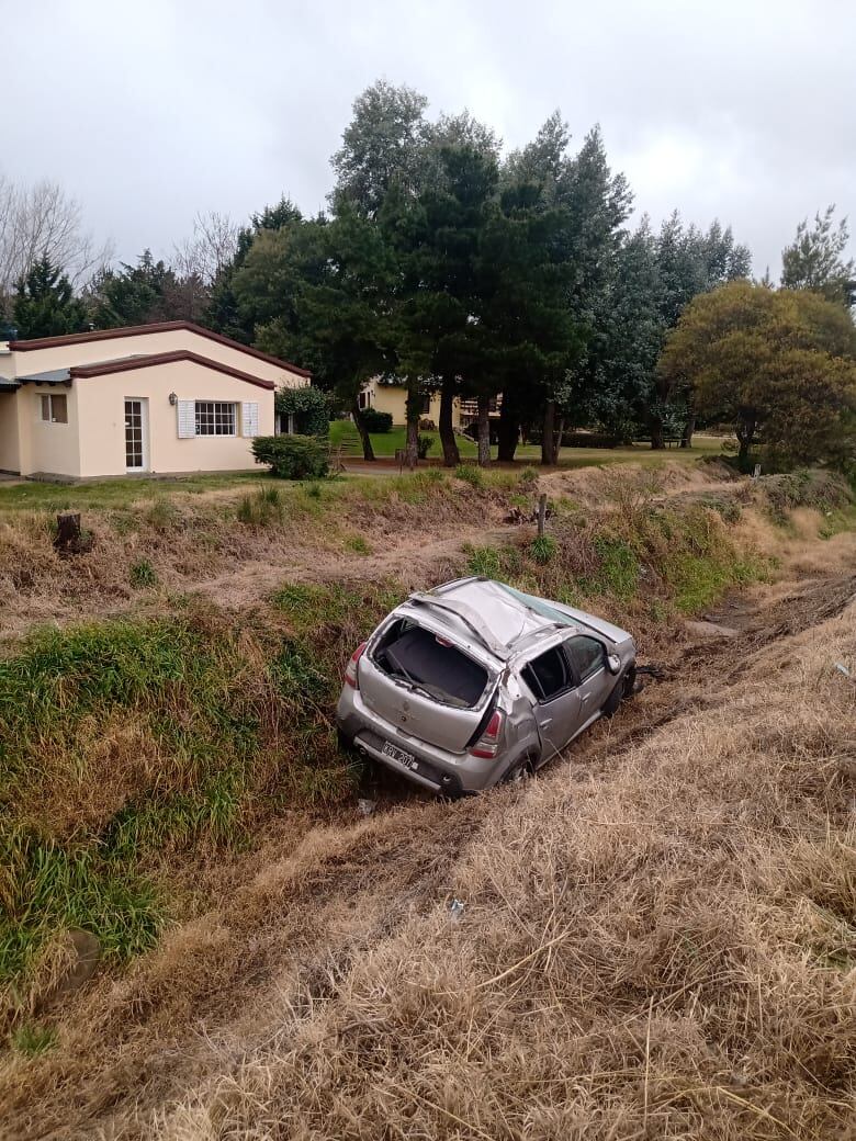 Así fue el vuelco en Tandil