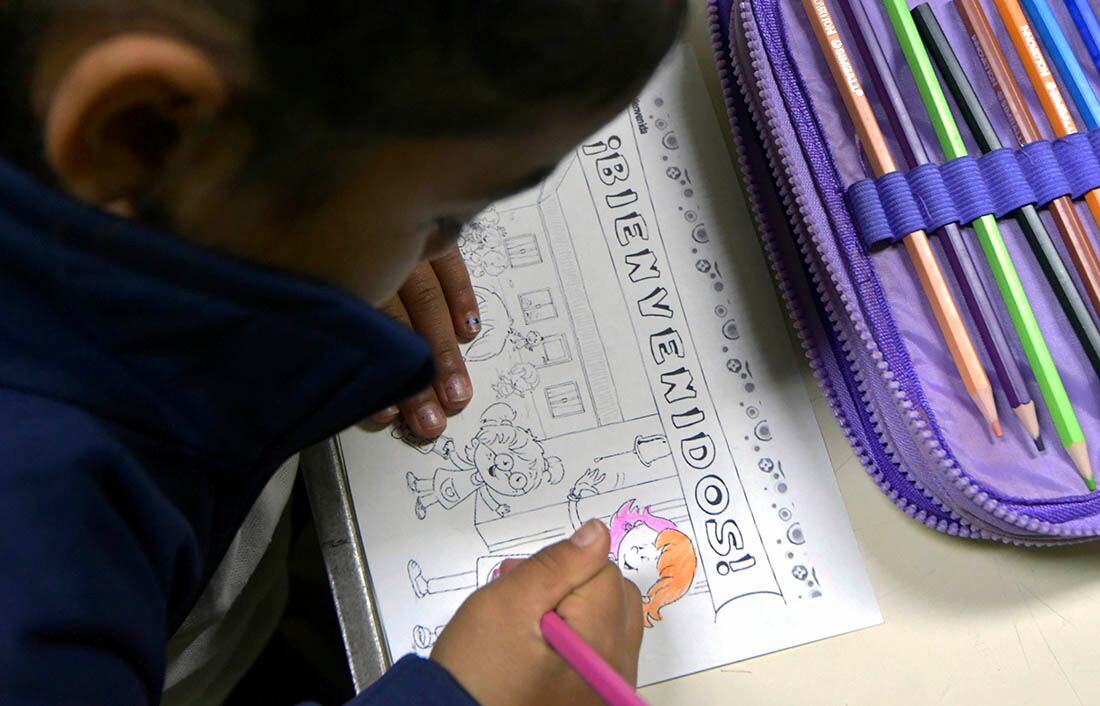 La flexibilización es para los estudiantes de los primeros años de la escuela. Foto: Orlando Pelichotti