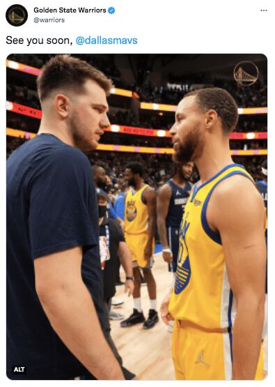 Luka Doncic y Stephen Curry definirán al campeón de la Conferencia Oeste.