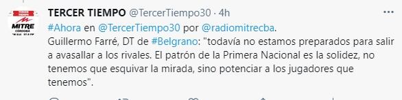 Para Farré, el equipo tiene responsabilidades pero no debe dejarse llevar por la impaciencia.