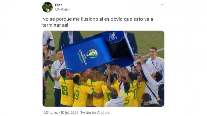 Los memes de la final de la Copa América (Twitter)