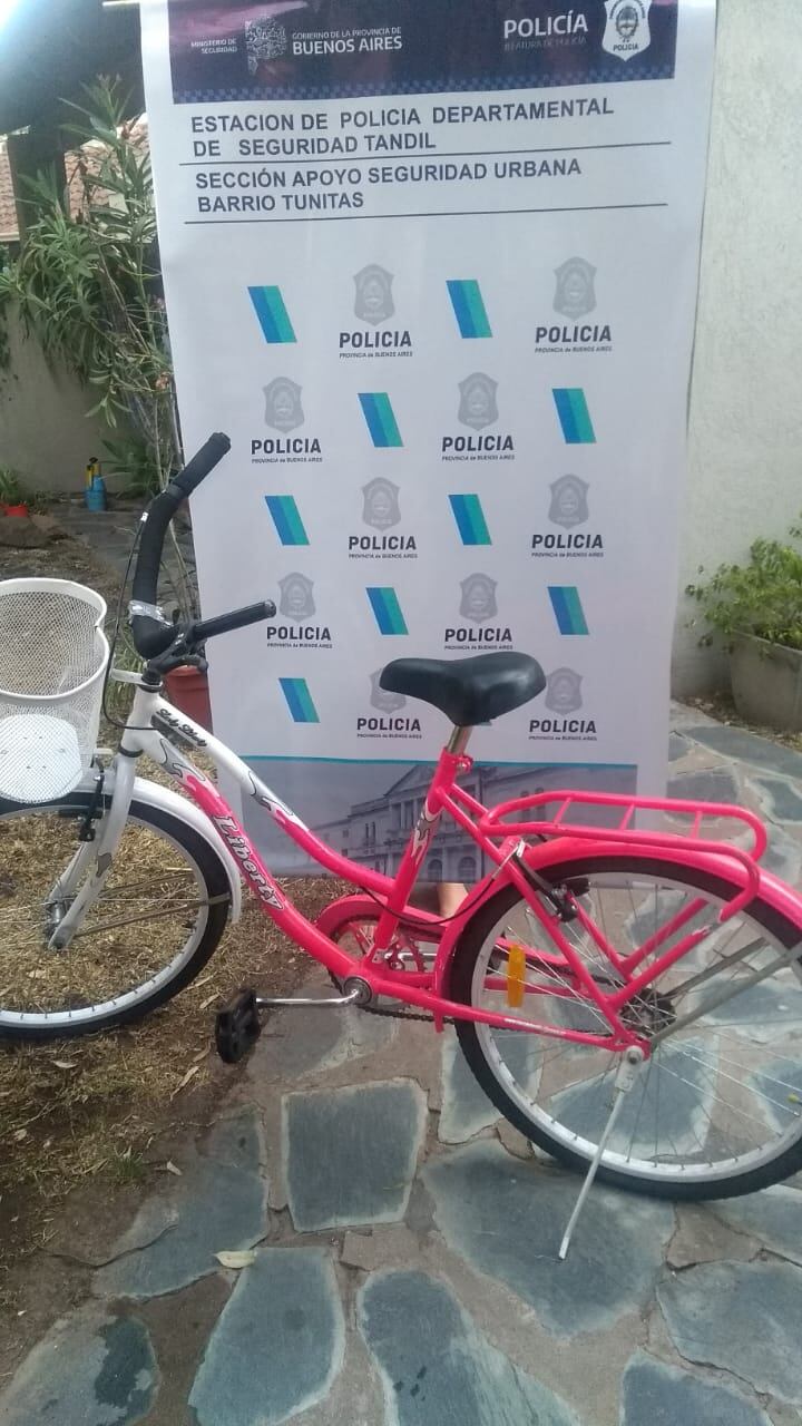 Detuvieron a un joven de 16 años que robó dos bicicletas.