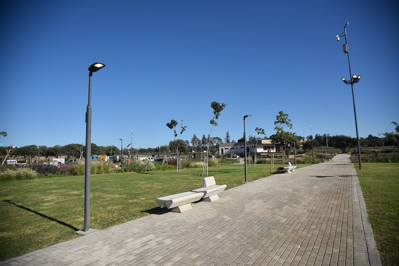 Avance de obra del Parque Bustos. (Pedro Castillo / La Voz)