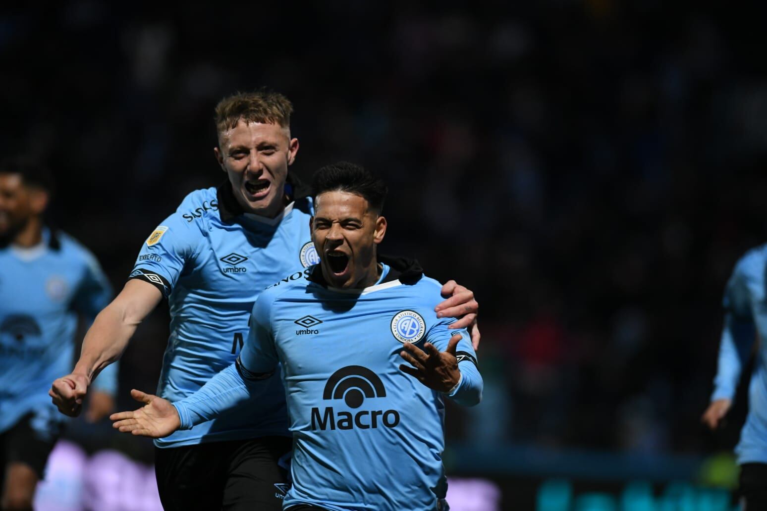 Nicolás Fernández, debut y gol en Belgrano. (Facundo Luque / La Voz).